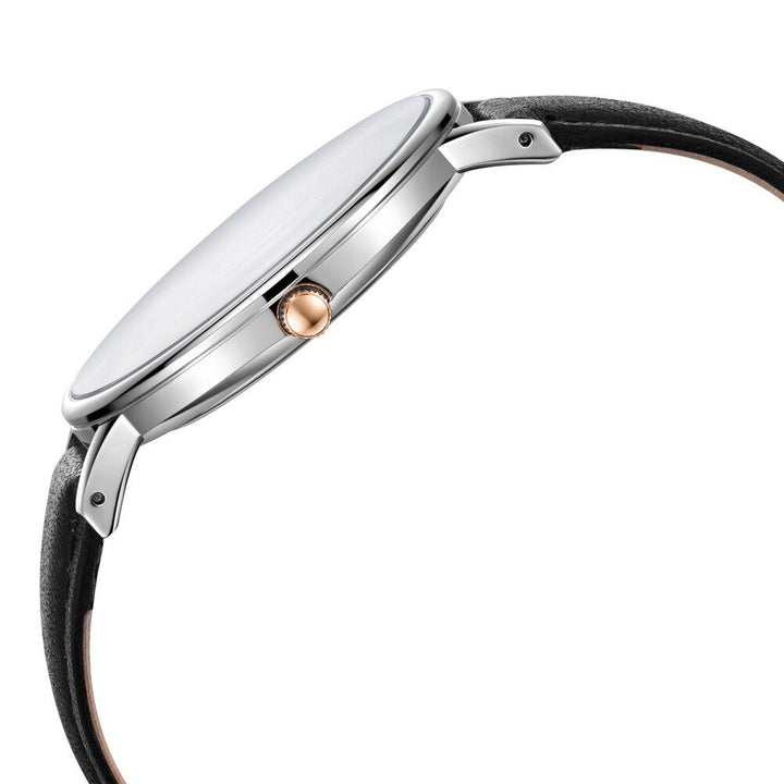 Kenneth Cole Quartz Analog Grey Dial Leather Strap Watch for Men-NCKC51111001MNW