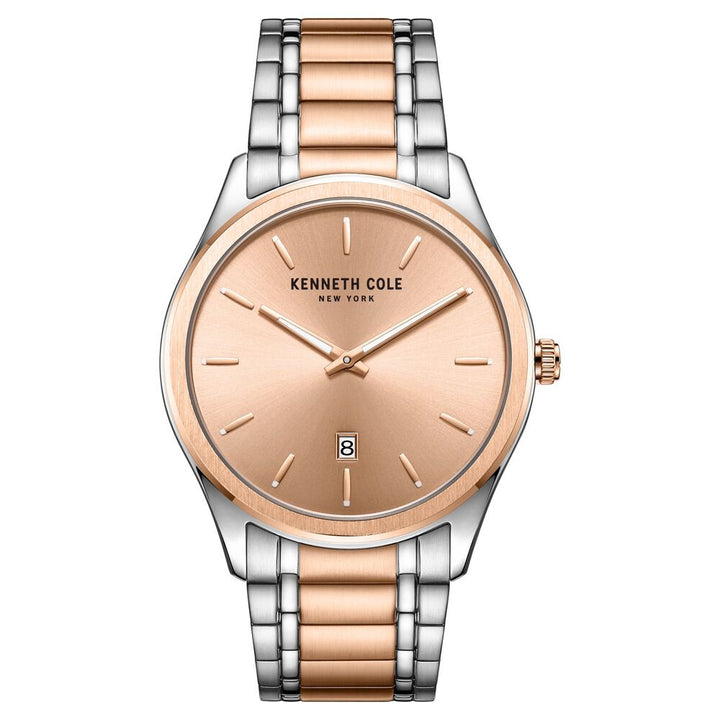 Kenneth Cole Analog Rose Gold Dial Watch for Men-NCKC51117003MNW