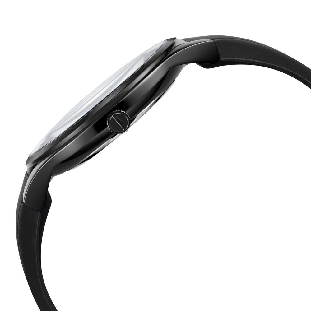 Kenneth Cole Quartz Multifunction Black Dial Silicone Strap Watch for Men-NCKC51124001MNW