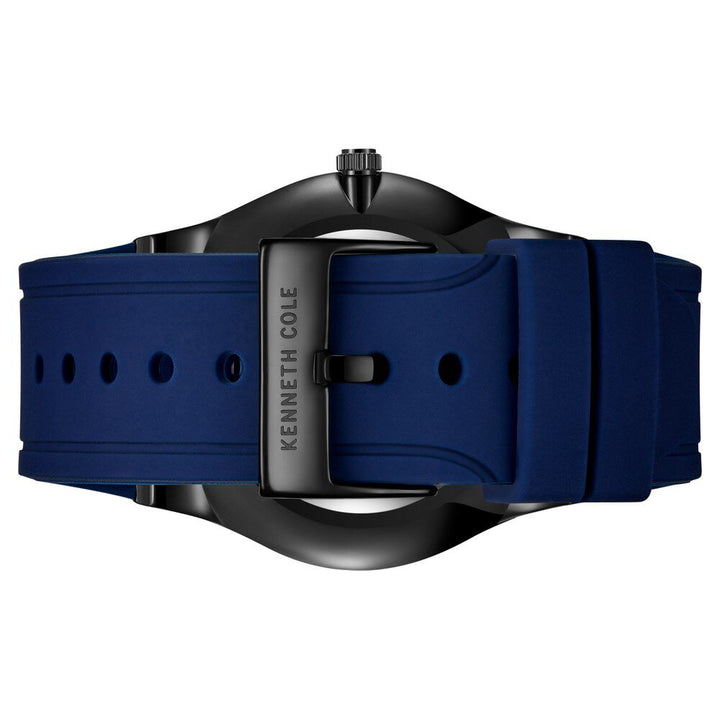Kenneth Cole Quartz Multifunction Blue Dial Silicone Strap Watch for Men-NCKC51124002MNW
