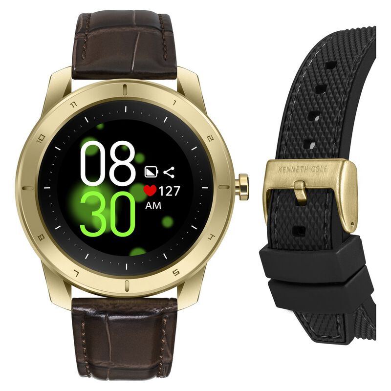 Kenneth Cole Smart Black Dial Silicone Strap Unisex Watch