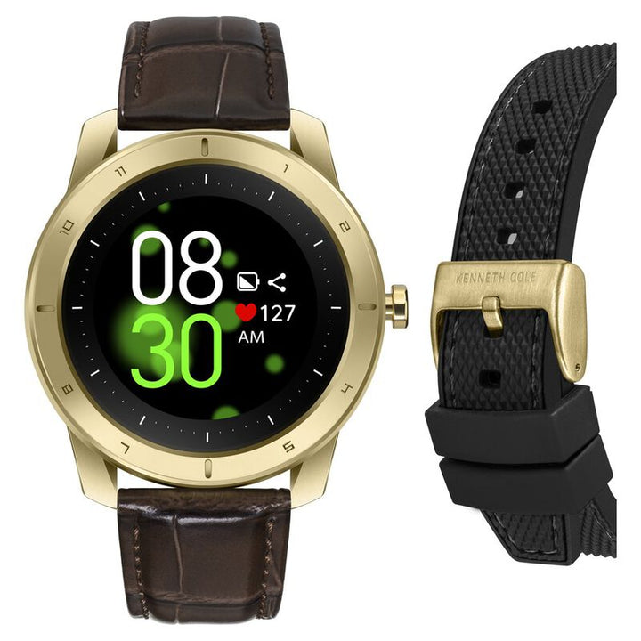 Kenneth Cole Smart Black Dial Silicone Strap Unisex Watch