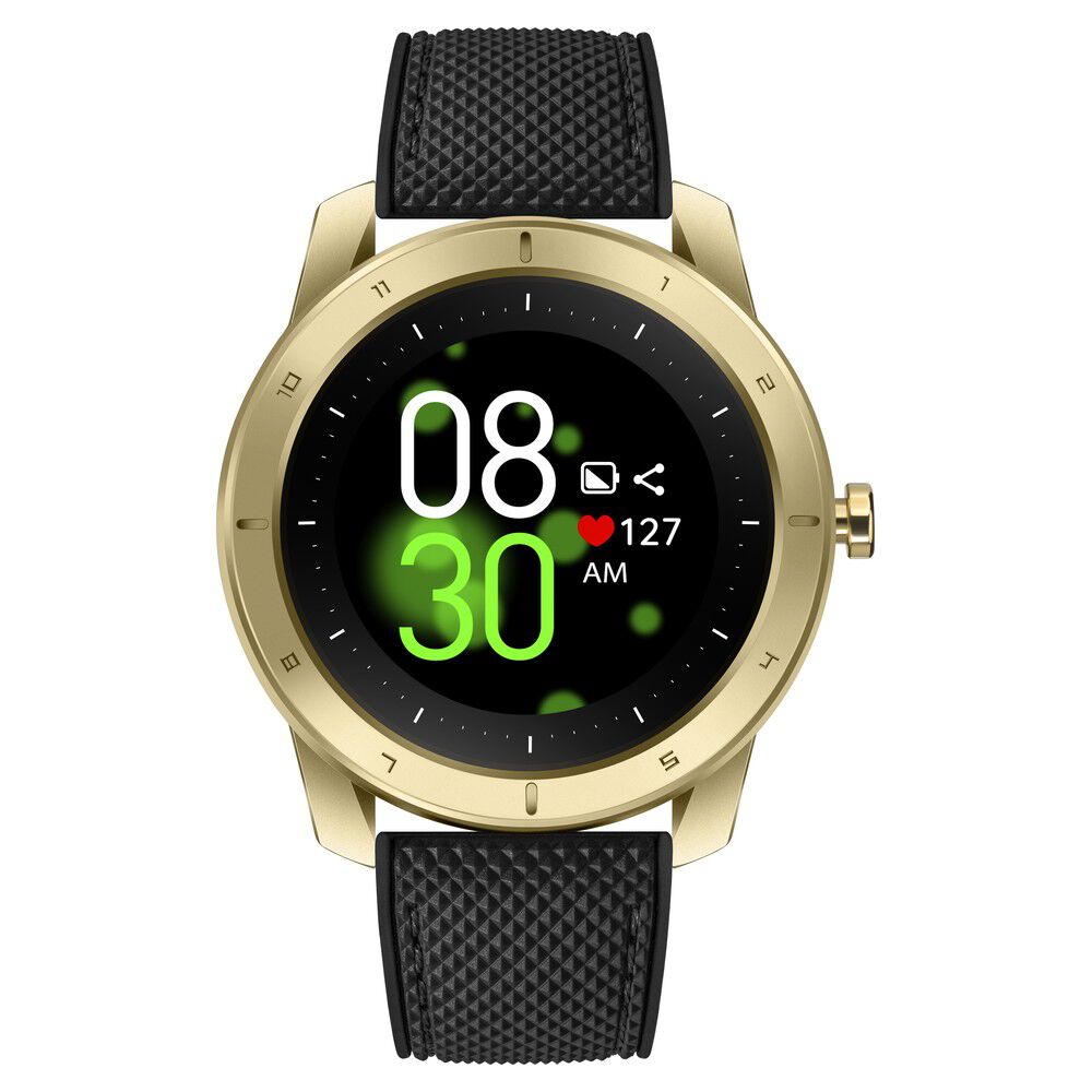 Kenneth Cole Smart Black Dial Silicone Strap Unisex Watch