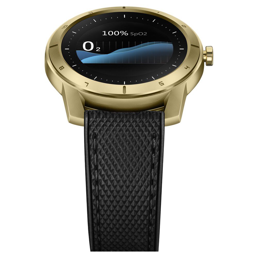 Kenneth Cole Smart Black Dial Silicone Strap Unisex Watch With Brown Strap-NTKCGD21740W