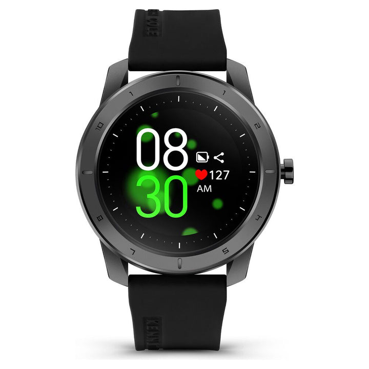 Kenneth Cole Smart Black Dial Silicone Strap Unisex Watch