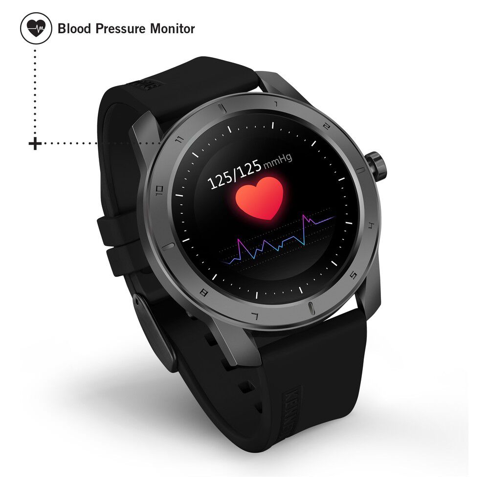 Kenneth Cole Smart Black Dial Silicone Strap Unisex Watch