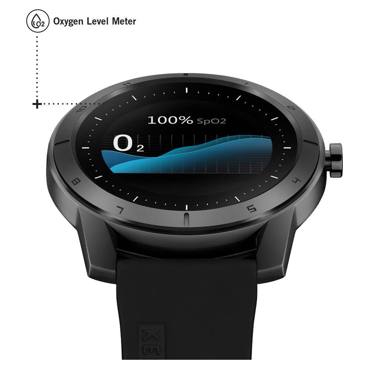 Kenneth Cole Smart Black Dial Silicone Strap Unisex Watch