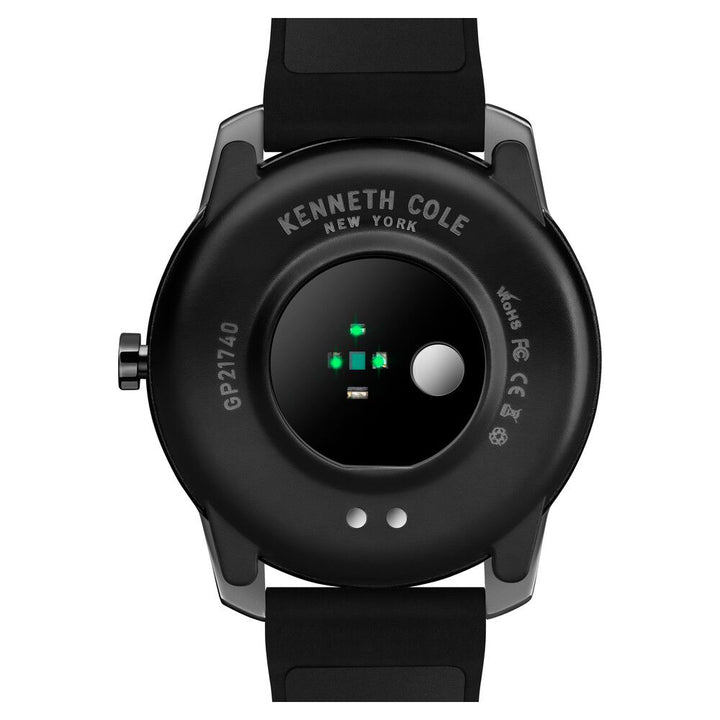 Kenneth Cole Smart Black Dial Silicone Strap Unisex Watch