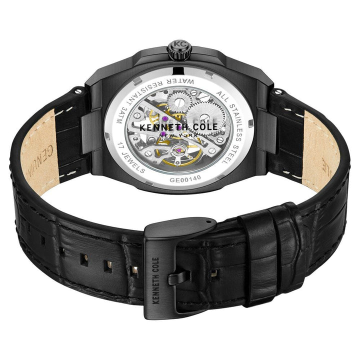 Kenneth Cole Black Dial Analog Mechanical Hand Wound Watch for Men