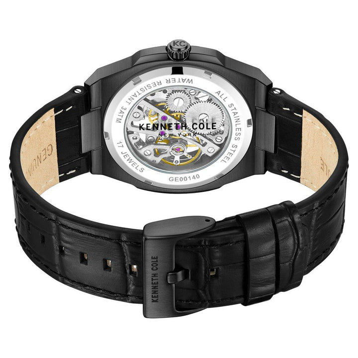 Kenneth Cole Black Dial Analog Mechanical Hand Wound Watch for Men
