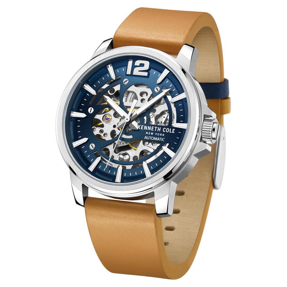 Kenneth Cole Blue Dial Automatic Watch for Men NEKCWGE2220502MN