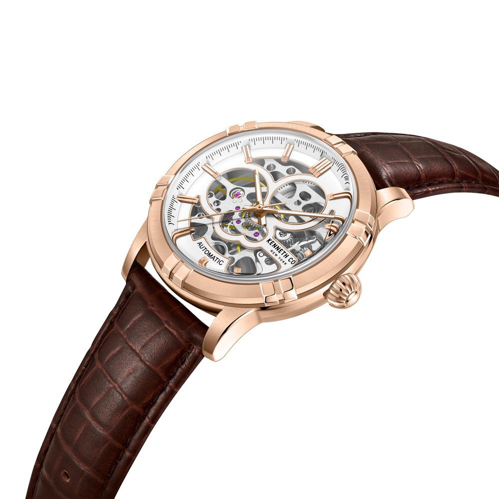 Kenneth Cole Automatic White Dial Watch for Men-NEKCWGE2220804MNW