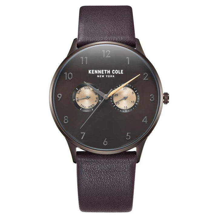 Kenneth Cole Multifunction Brown Dial Watch For Men
