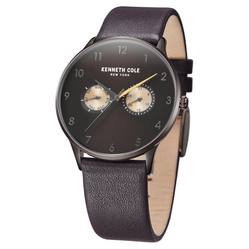 Kenneth Cole Multifunction Brown Dial Watch For Men