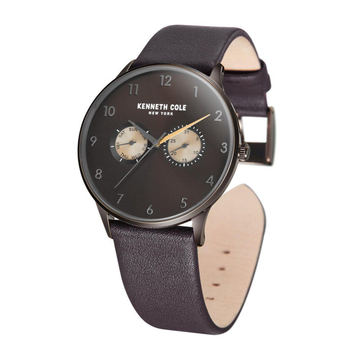 Kenneth Cole Multifunction Brown Dial Watch For Men