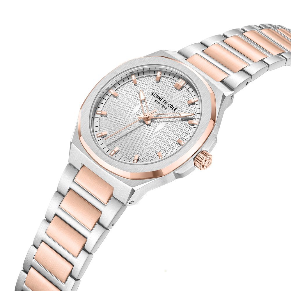 Kenneth Cole Quartz Analog Silver Dial Stainless Steel Strap Watch For Men KCWGG0047003MN