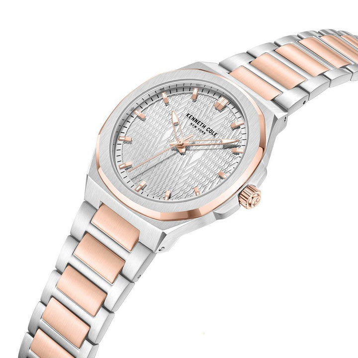 Kenneth Cole Quartz Analog Silver Dial Stainless Steel Strap Watch For Men KCWGG0047003MN