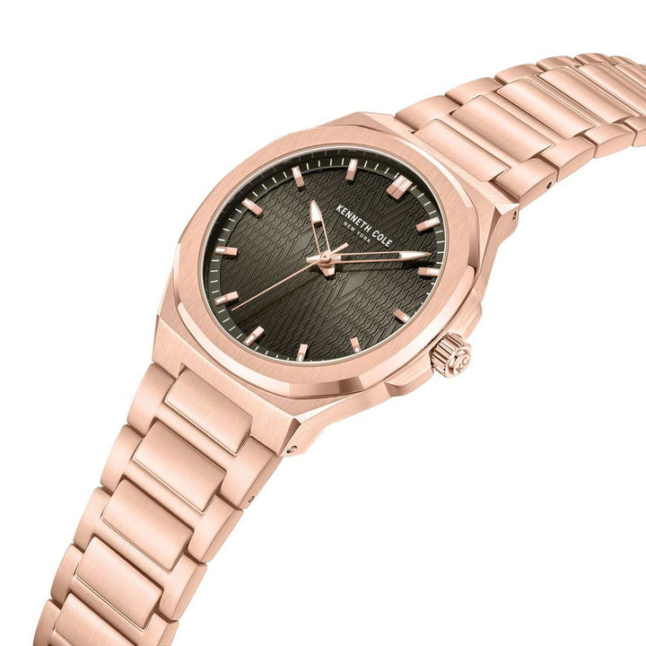 Kenneth Cole Quartz Analog Grey Dial Stainless Steel Strap Watch For Men KCWGG0047004MN