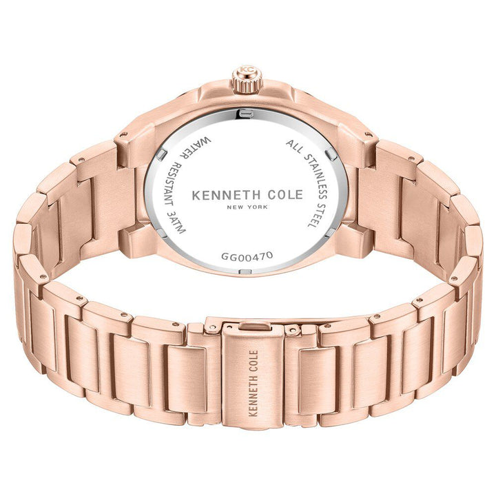 Kenneth Cole Quartz Analog Grey Dial Stainless Steel Strap Watch For Men-NTKCWGG0047004MN