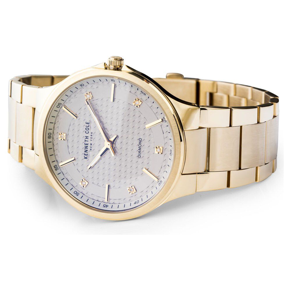 Kenneth Cole Quartz Analog Grey Dial Stainless Steel Strap Watch For Men