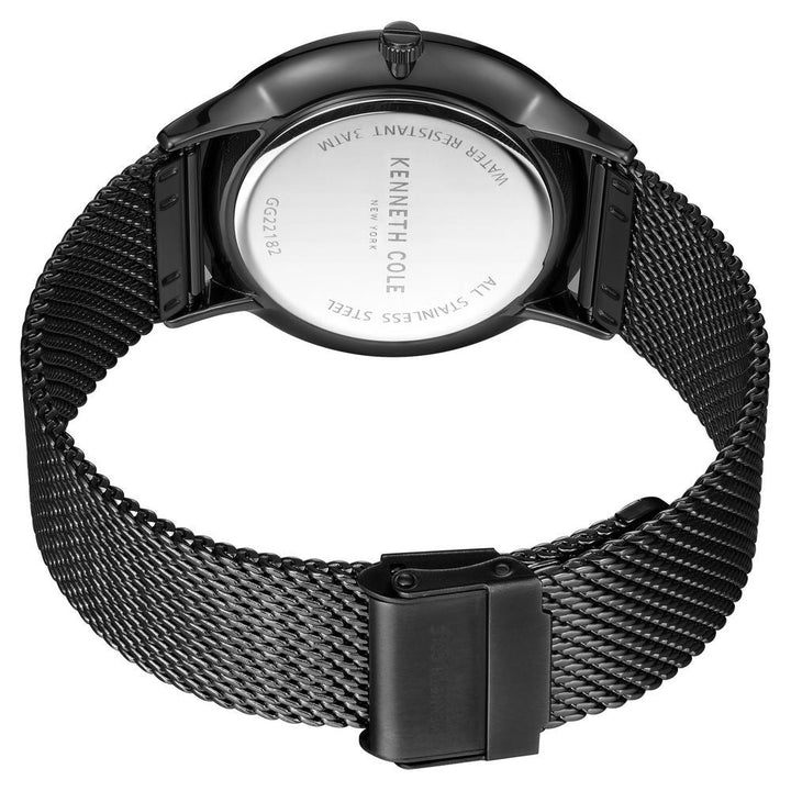 Kenneth Cole Quartz Analog Maroon Dial Stainless Steel Strap Watch for Men