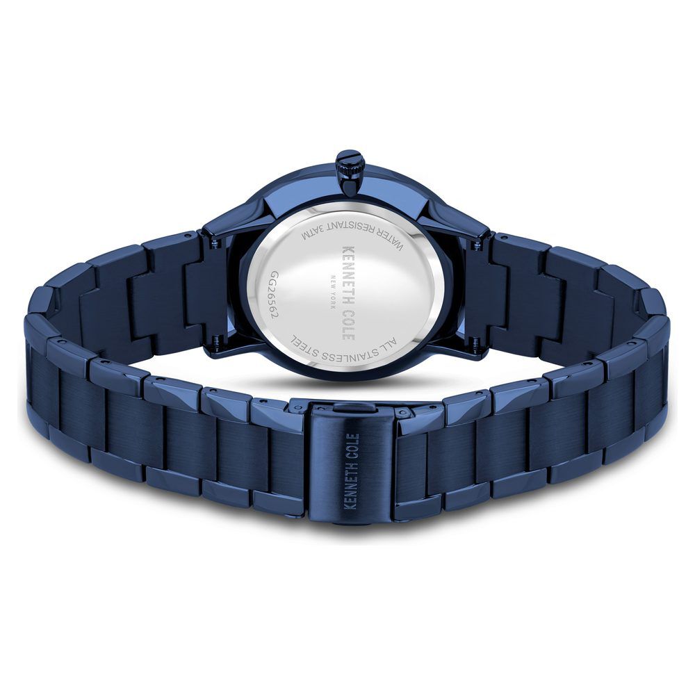 Kenneth Cole Quartz Analog Blue Dial Stainless Steel Strap Watch For Couple