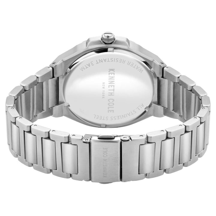 Kenneth Cole Quartz Analog Blue Dial Stainless Steel Strap Watch for Men-NTKCWGH2104803MN