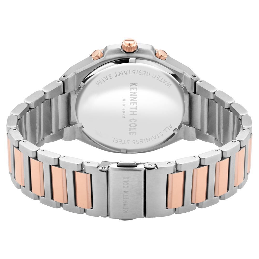 Kenneth Cole Quartz Chronograph Grey Dial Stainless Steel Strap Watch for Men NEKCWGI2104902MN