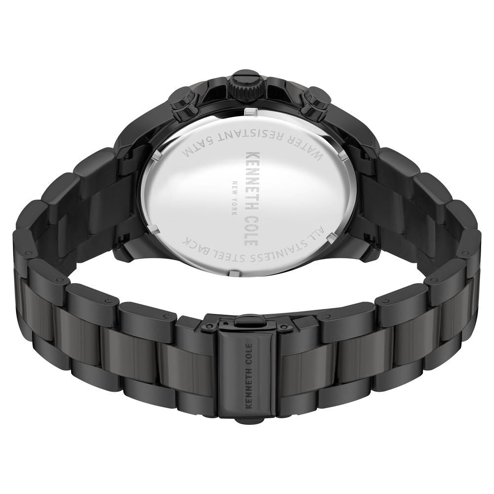 Kenneth Cole Quartz Chronograph White Dial Stainless Steel Strap Watch For Men