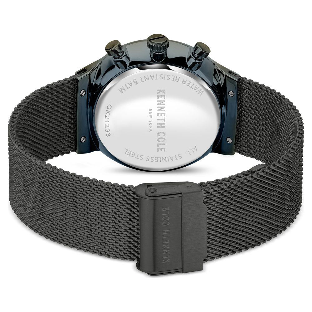 Kenneth Cole Grey Dial Stainless Steel Strap Watch For Men