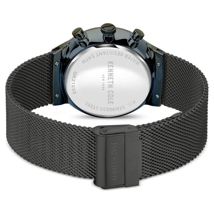 Kenneth Cole Grey Dial Stainless Steel Strap Watch For Men