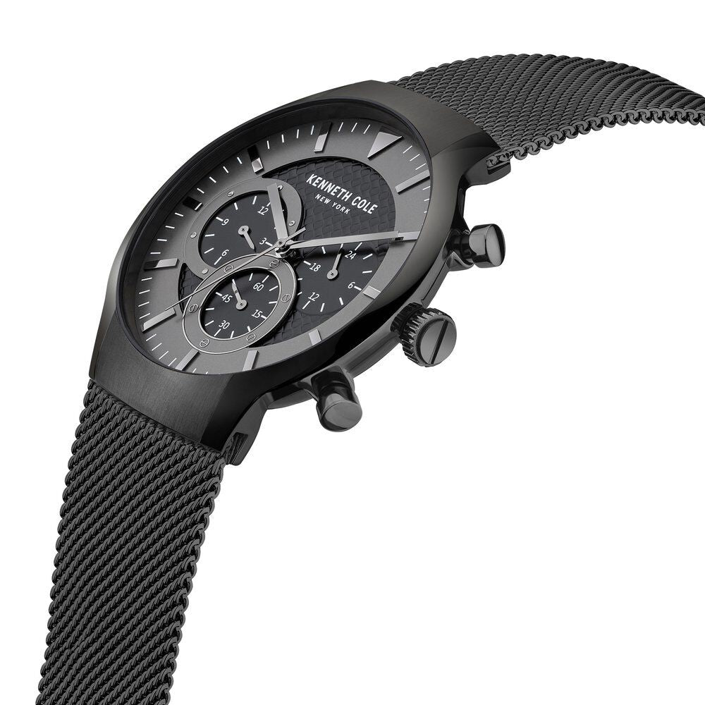 Kenneth Cole Grey Dial Stainless Steel Strap Watch For Men NEKCWGK2123303MN