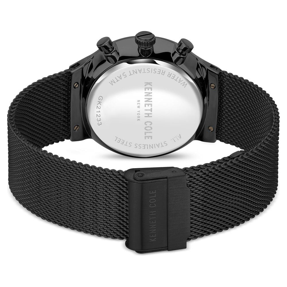 Kenneth Cole Grey Dial Stainless Steel Strap Watch For Men