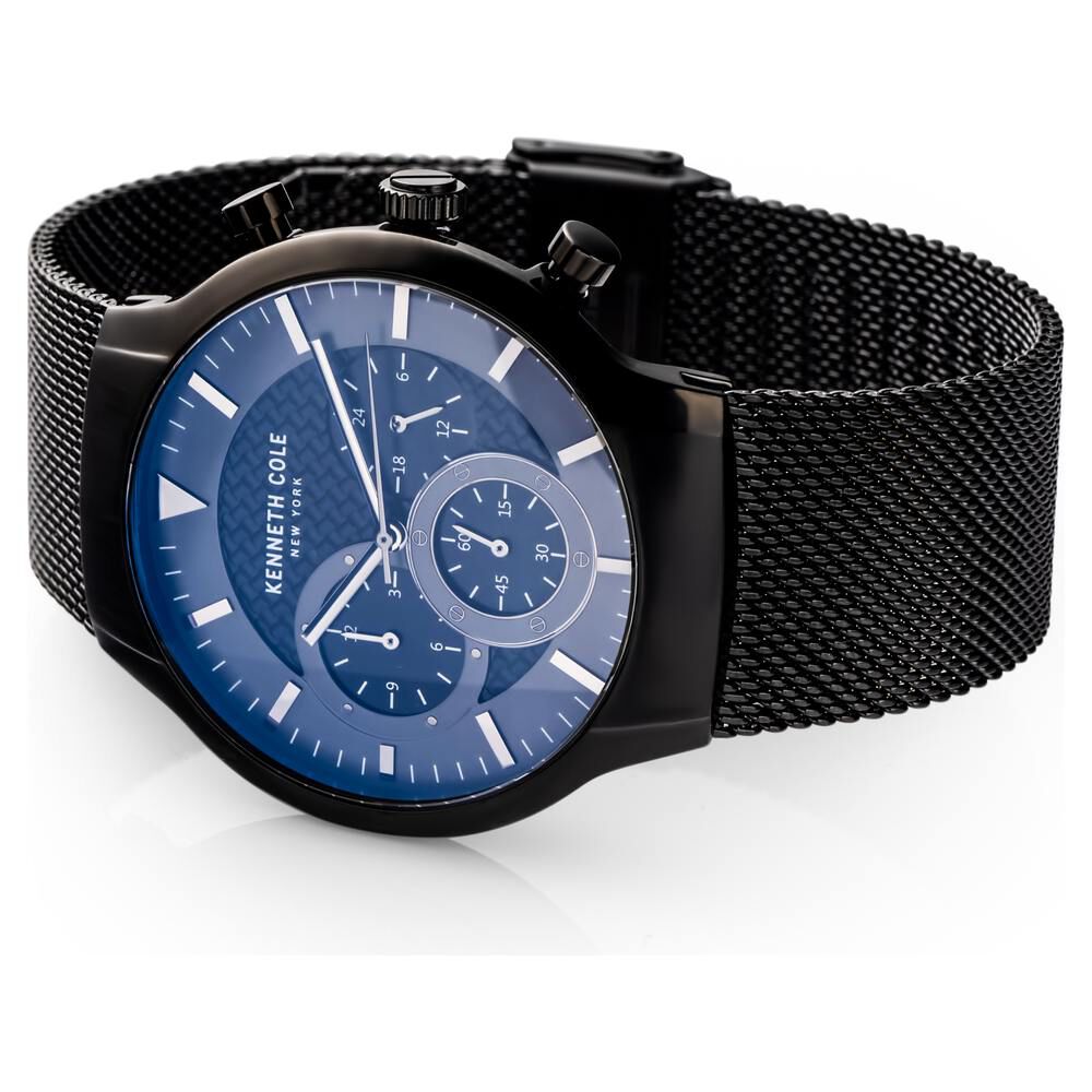 Kenneth Cole Grey Dial Stainless Steel Strap Watch For Men