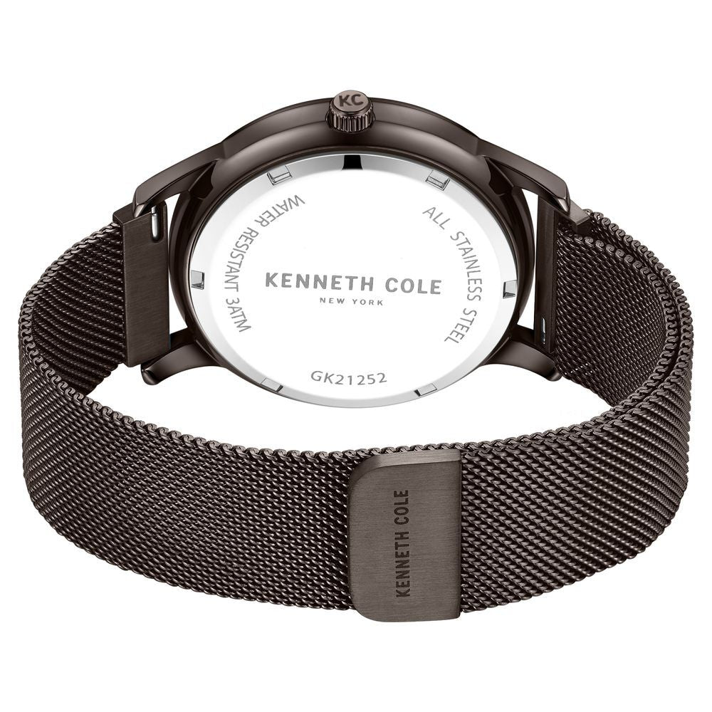 Kenneth Cole Multifunction Brown Dial Stainless Steel Strap Watch For Men KCWGK2125204MN