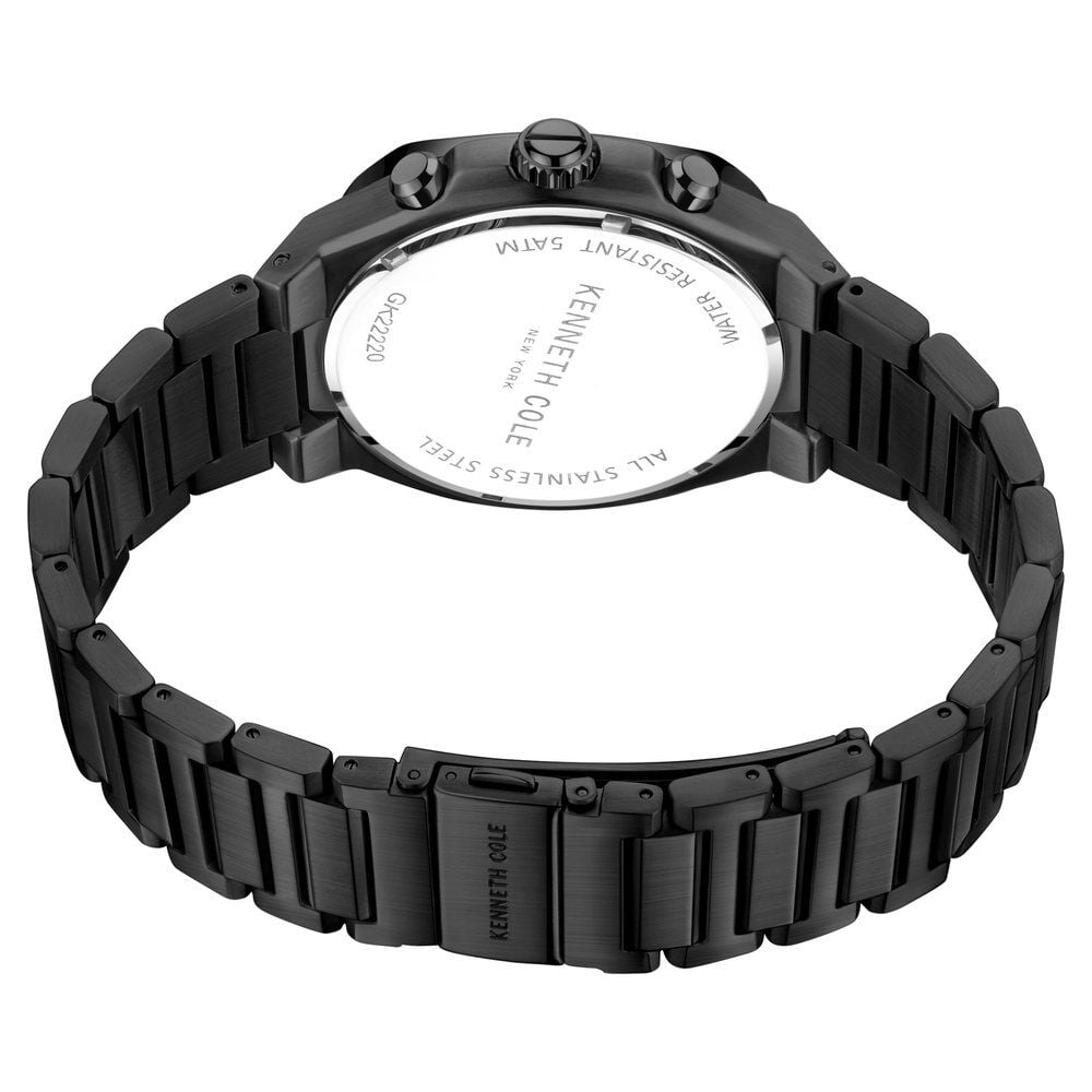 Kenneth Cole Multifunction Black Dial Watch For Men