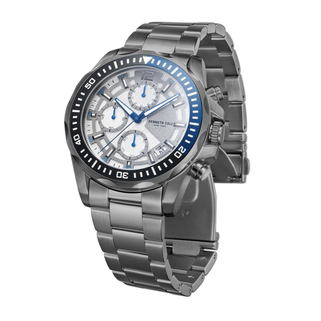 Kenneth Cole Chronograph White Dial Watch for Men