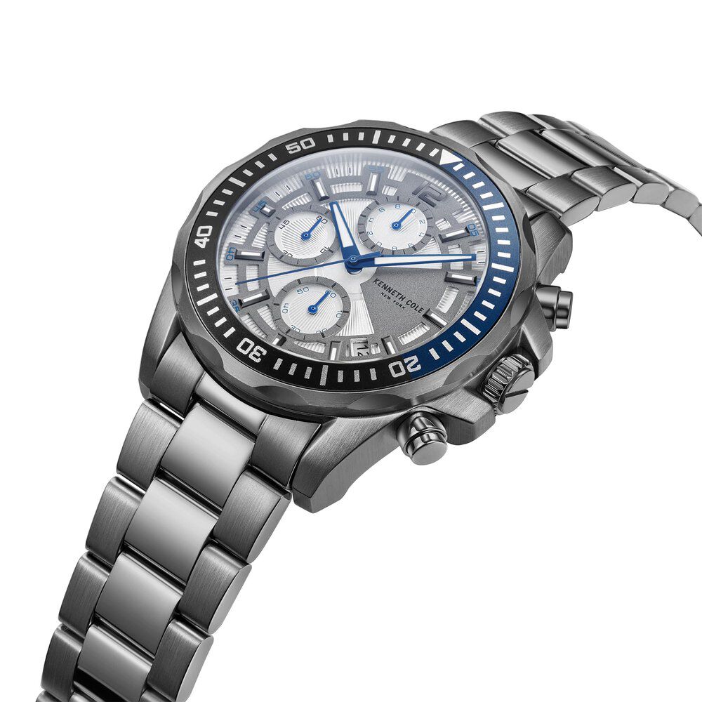 Kenneth Cole Chronograph White Dial Watch for Men