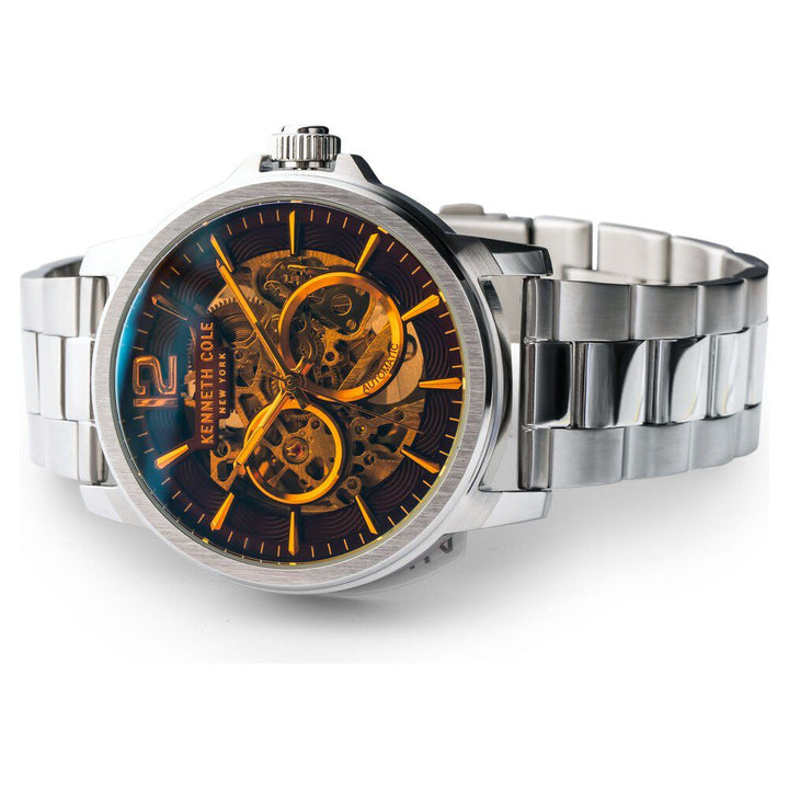 Kenneth Cole Maroon Dial Automatic Watch for Men NEKCWGL2124704MN