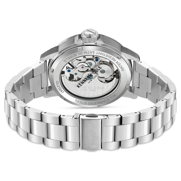 Kenneth Cole Maroon Dial Automatic Watch for Men NEKCWGL2124704MN