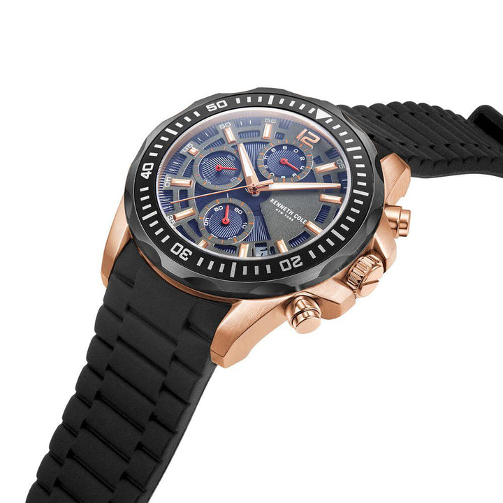 Kenneth Cole Chronograph Blue Dial Watch for Men NEKCWGQ2222204MN