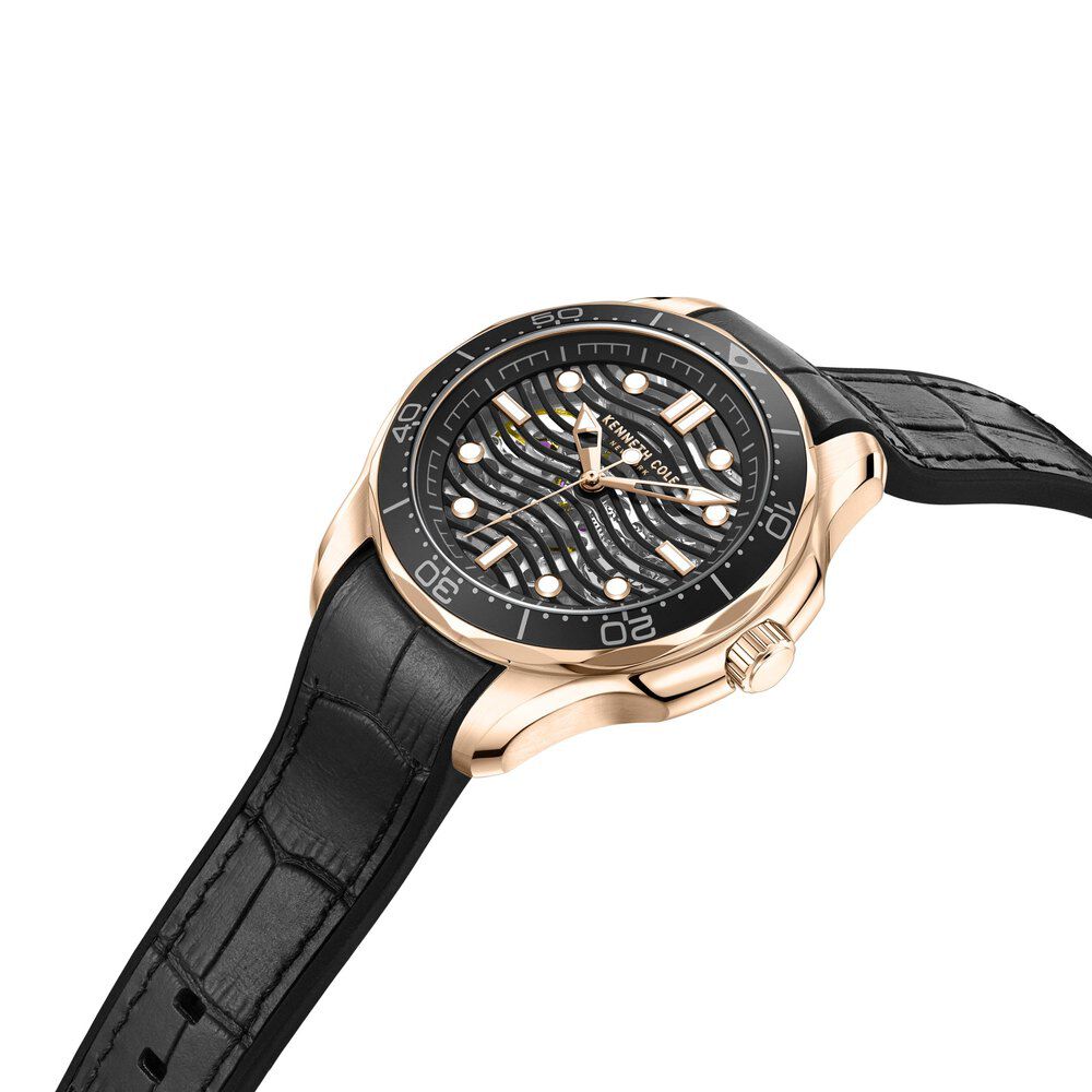 Kenneth Cole Black Dial Automatic Watch for Men NEKCWGR2220901MN