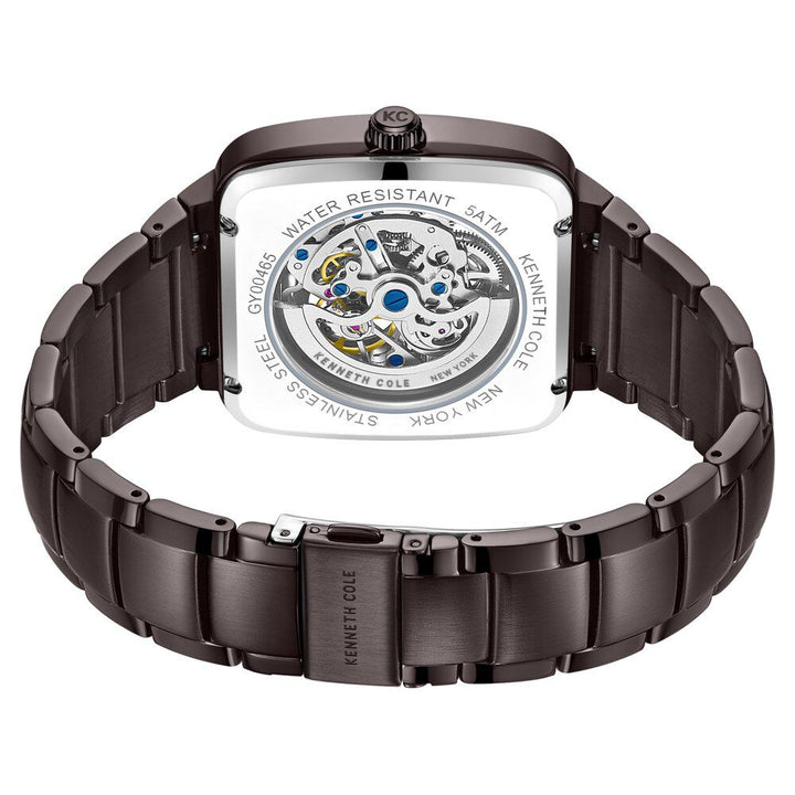 Kenneth Cole Automatic Brown Dial With Brown Stainless Steel Strap Watch For Men KCWGY0046501MN
