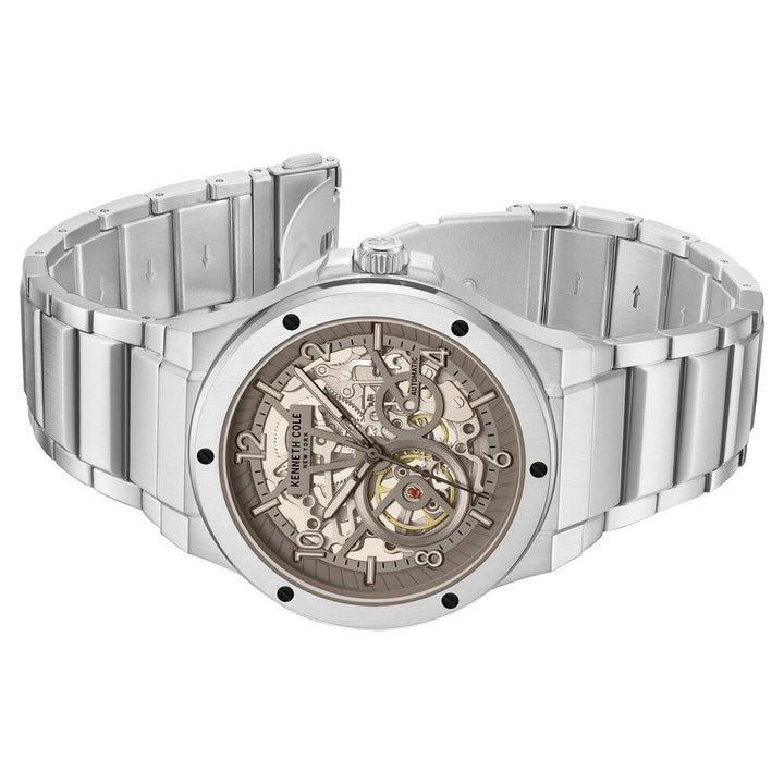 Kenneth Cole Automatic Stainless Steel Bracelet Watch For Men-NTKCWGY0063302MN
