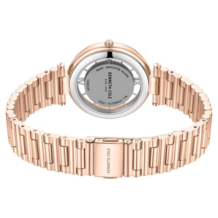 Kenneth Cole Quartz Analog Rose Gold Dial Stainless Steel Strap Watch for Women KCWLG0032903LD