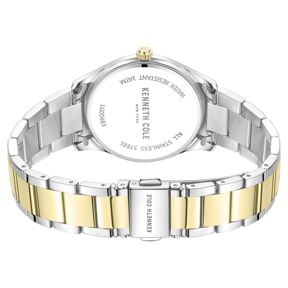 Kenneth Cole Quartz Analog Mother Of Pearl Dial Stainless Steel Strap Watch For Women KCWLG0048302LD