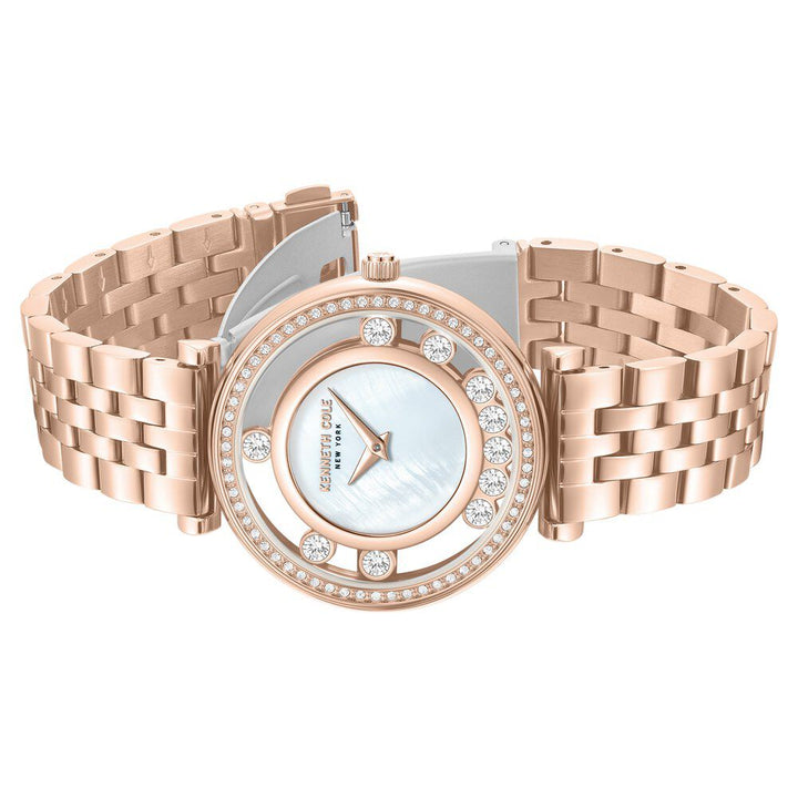 Kenneth Cole Quartz Analog Mother of Pearl Dial Stainless Steel Strap Watch For Women KCWLG0061203LD