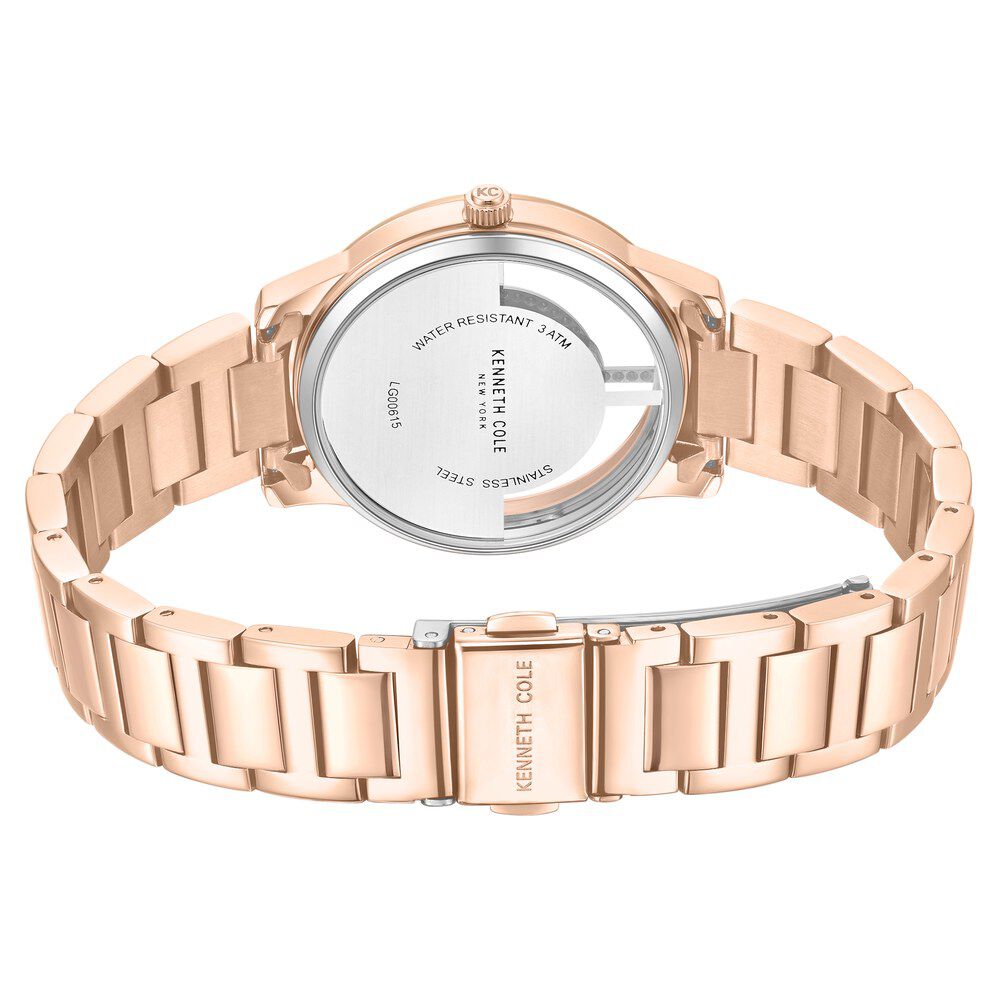 Kenneth Cole Quartz Analog Mother of Pearl Dial Stainless Steel Strap Watch For Women KCWLG0061501LD