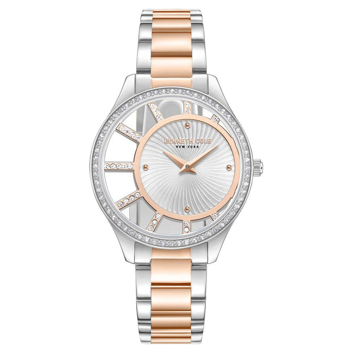 Kenneth Cole Quartz Analog Silver Dial Stainless Steel Strap Watch For Women KCWLG0061604LD