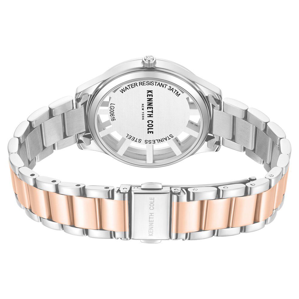 Kenneth Cole Quartz Analog Silver Dial Stainless Steel Strap Watch For Women KCWLG0061604LD